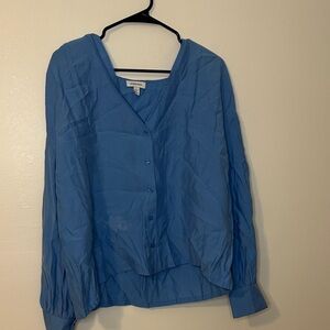 Universal Thread Sky Blue V-Neck Blouse